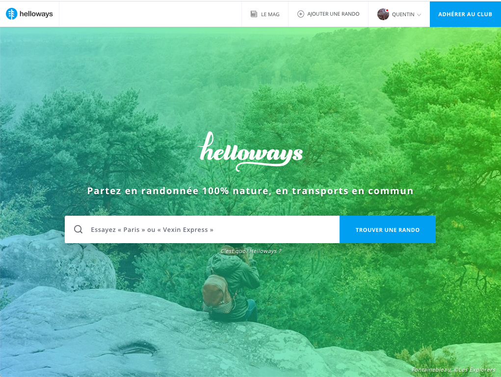 Page d'accueil de Helloways.com