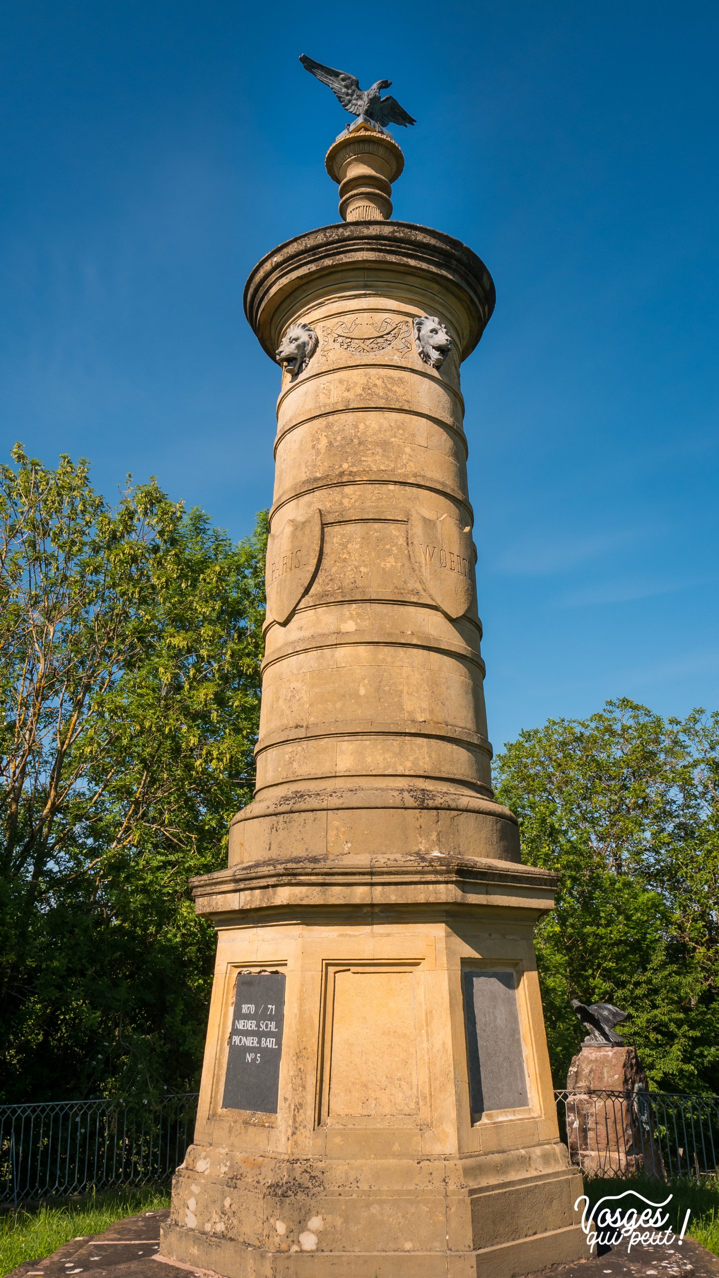 Monument à la mémoire des soldats allemands morts à la bataille de Wœrth en Alsace