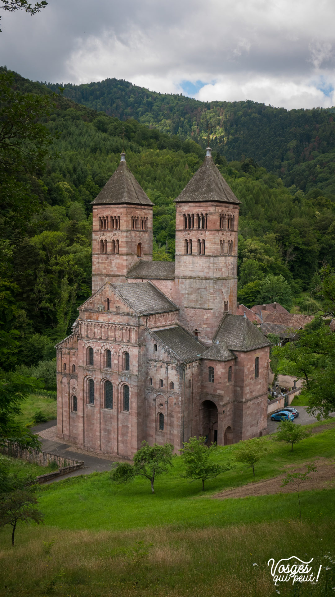 L'église abbatiale St-Léger à Murbach à côté de Guebwiller en Alsace