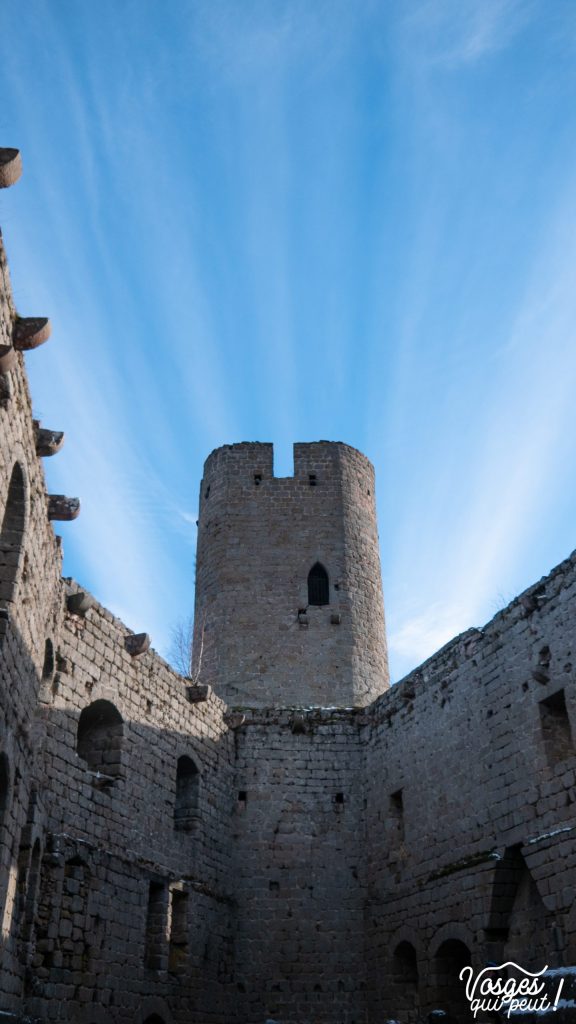 L’une des tours du château d’Andlau