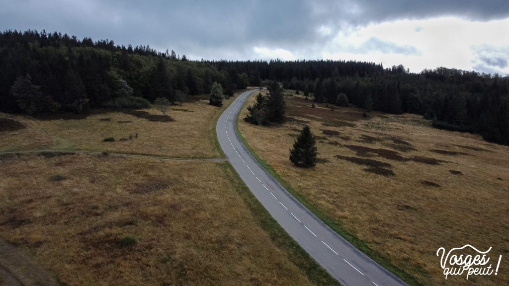 Vue aérienne du Camp du Messin dans le Massif des Vosges