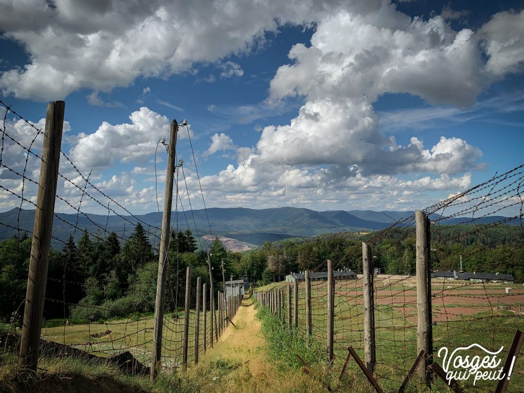 Vue sur le camp du Struthof dans le Massif des Vosges