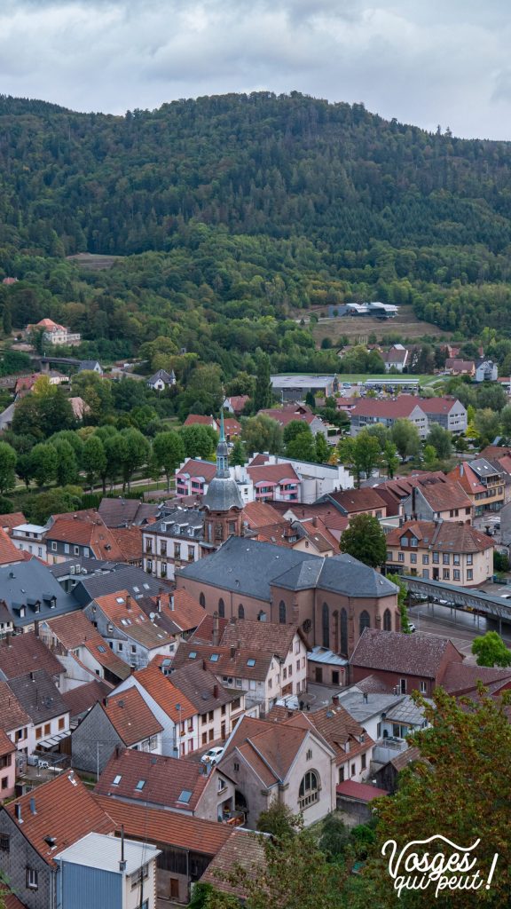 Vue sur Schirmeck depuis le château