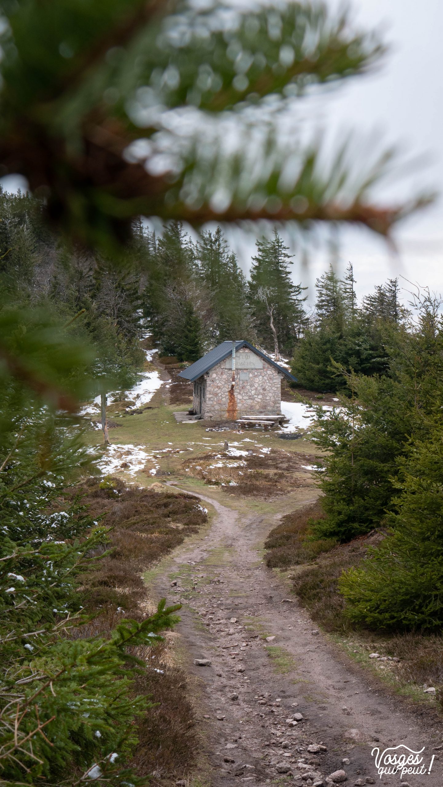 La cabane du Brézouard dans le Massif des Vosges