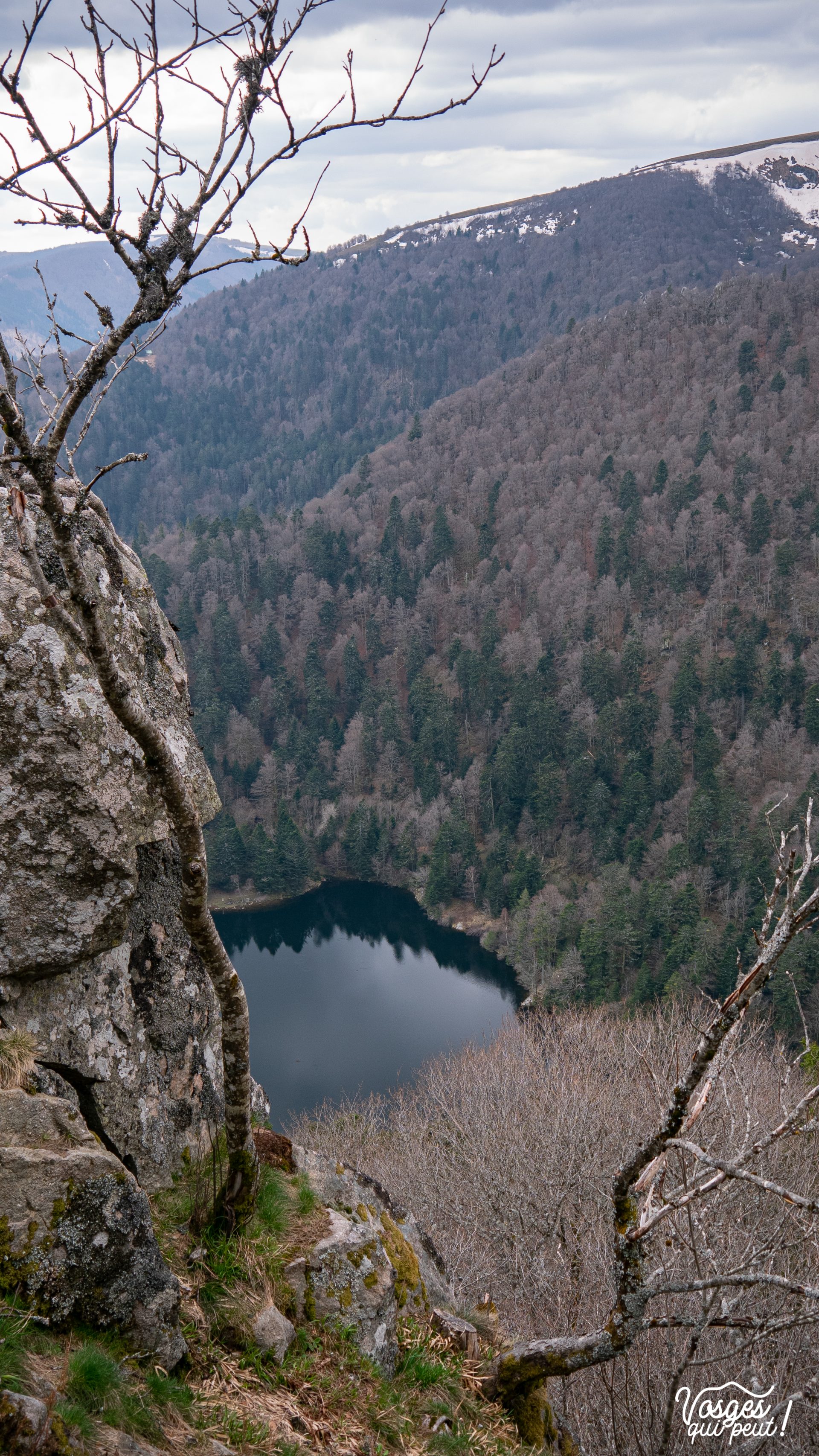 Vue sur le lac du Fischboedlé dans le Massif des Vosges