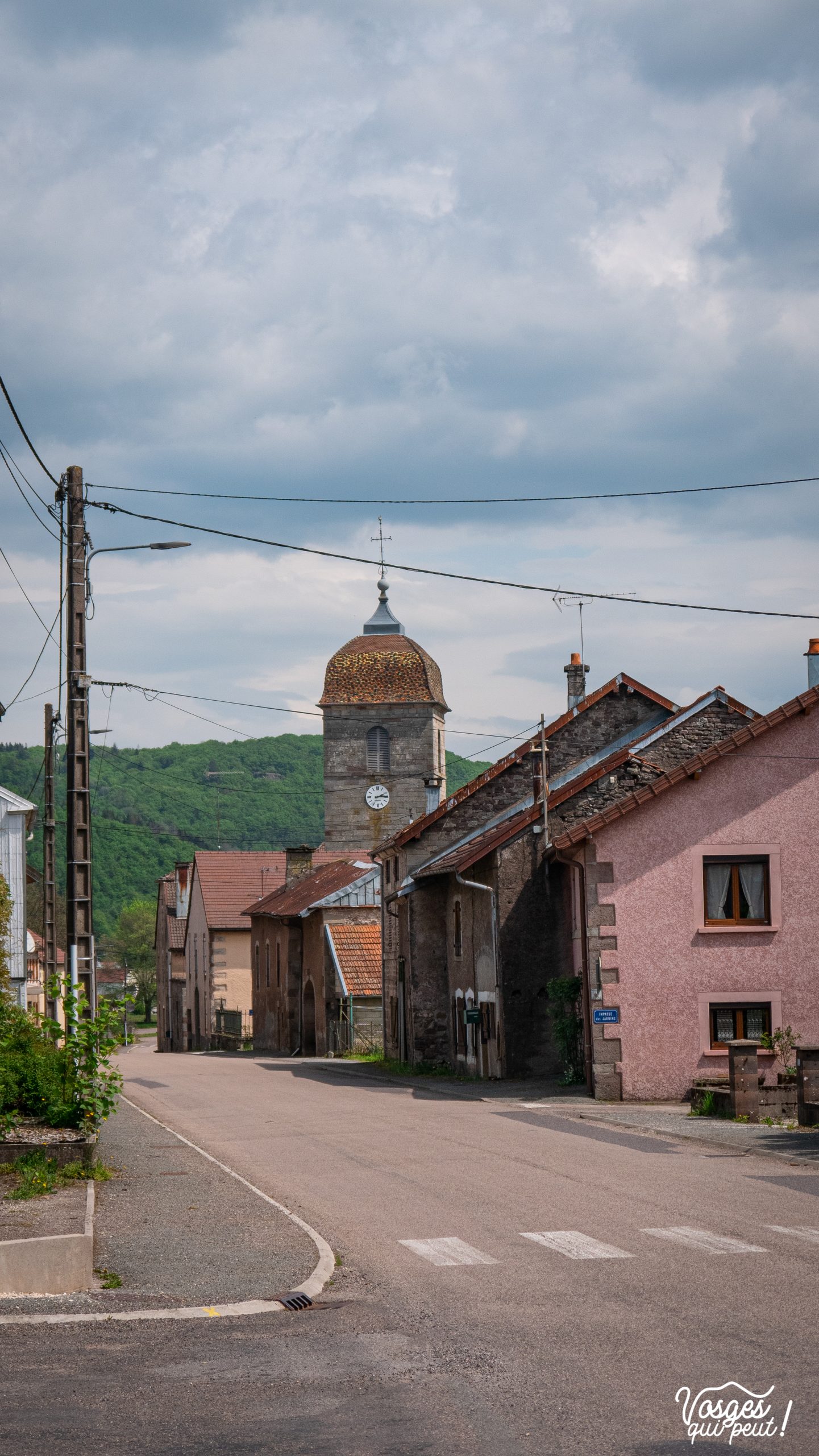 Église du village d'Amage dans le sud du Massif des Vosges