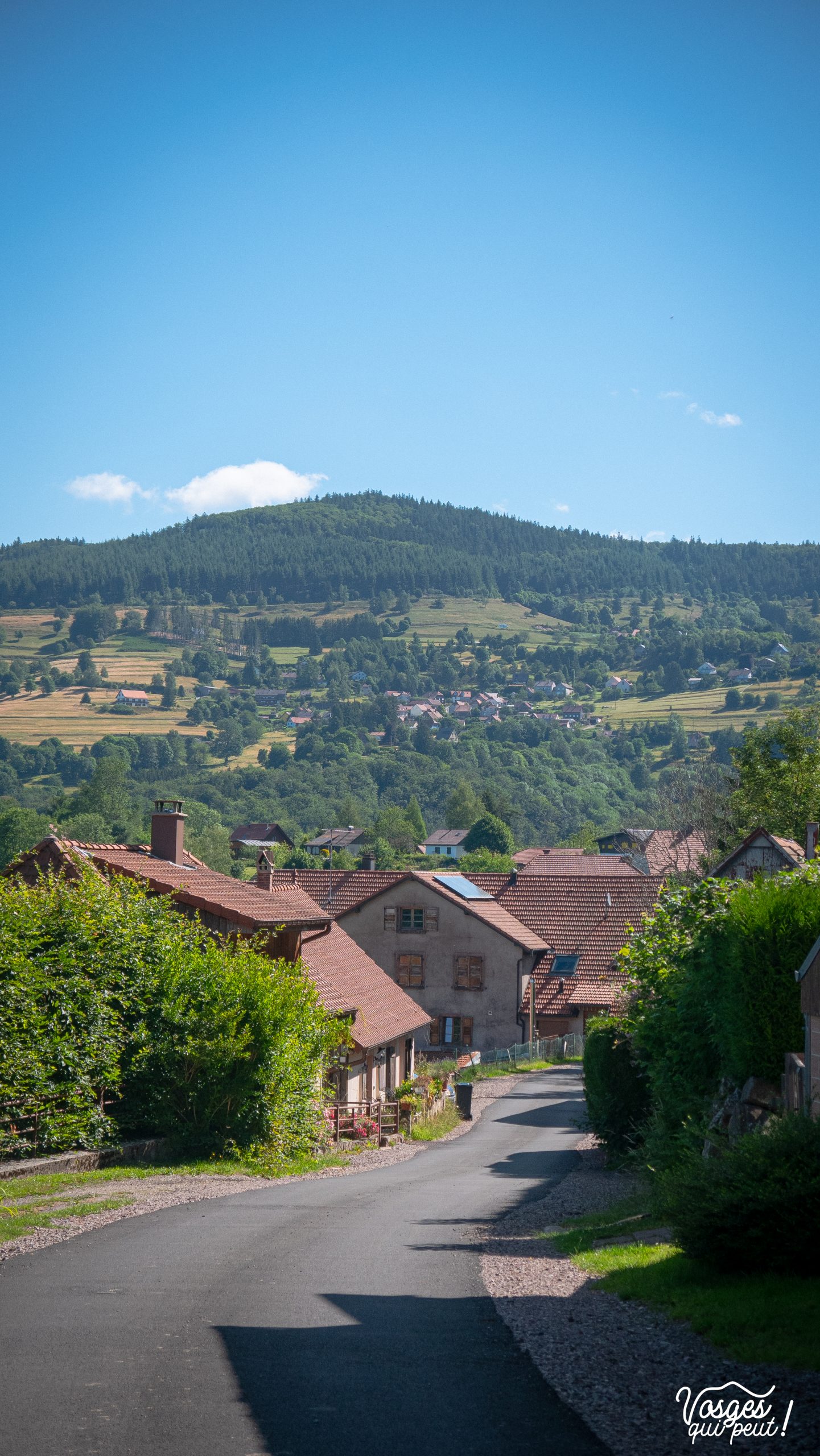 Le village de Bellefosse dans le Massif des Vosges