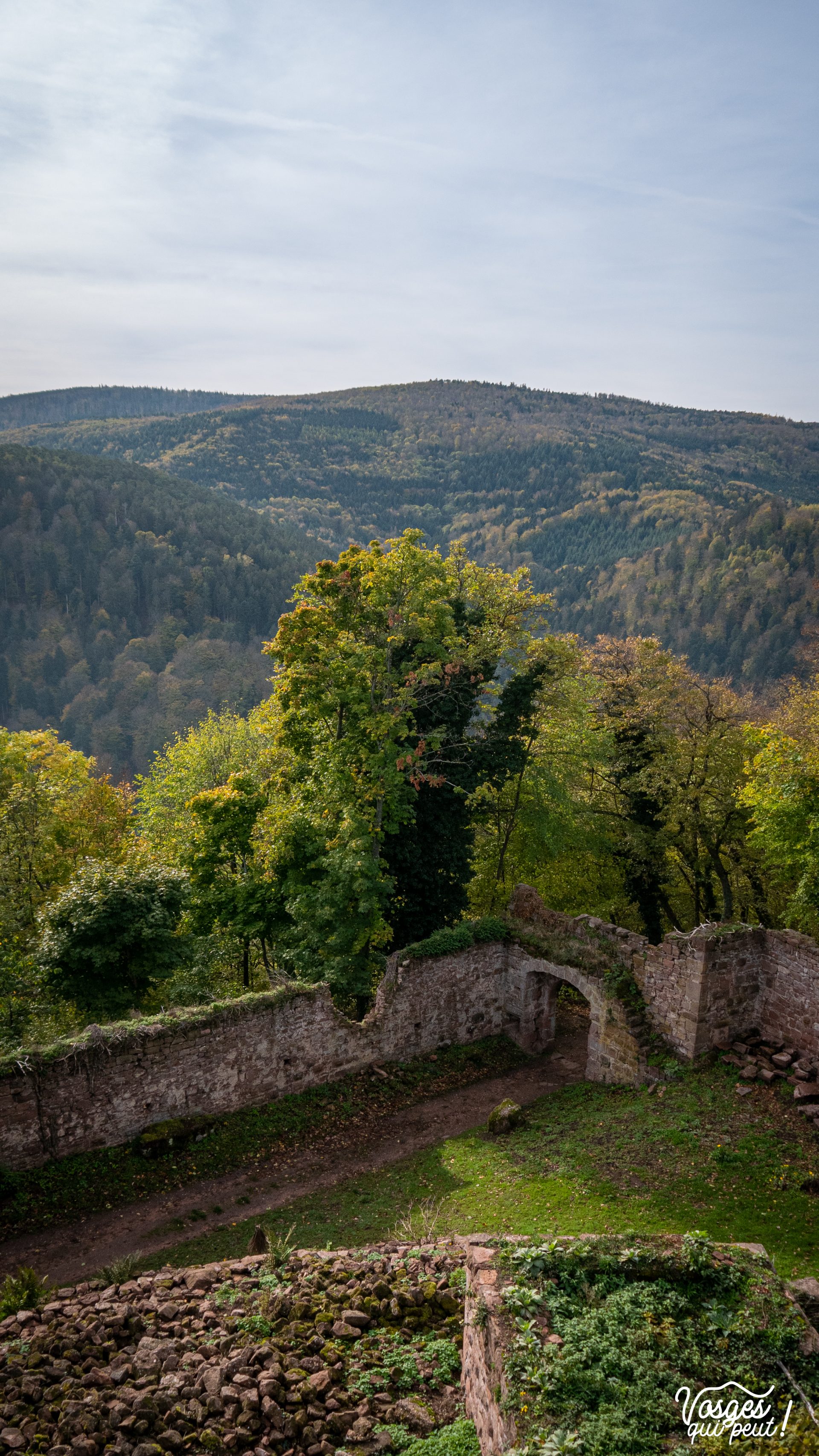 Château du Guirbaden dans le Massif des Vosges