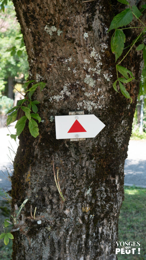 Panneau directionnel dans le Massif des Vosges