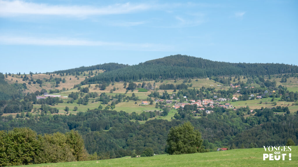 Paysage de la vallée de la Bruche dans le Massif des Vosges