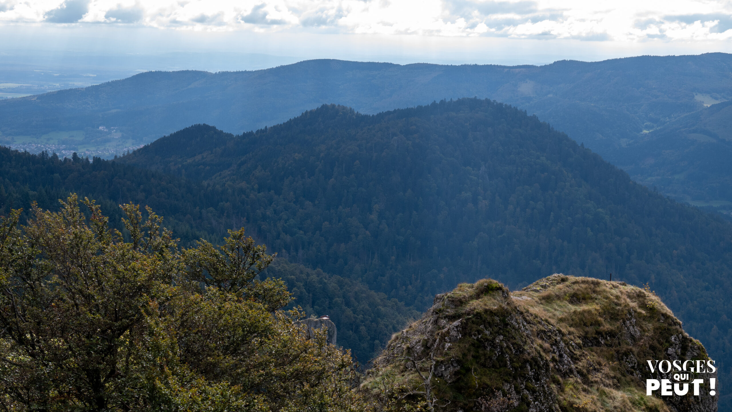 Vue sur la chaîne des Vosges