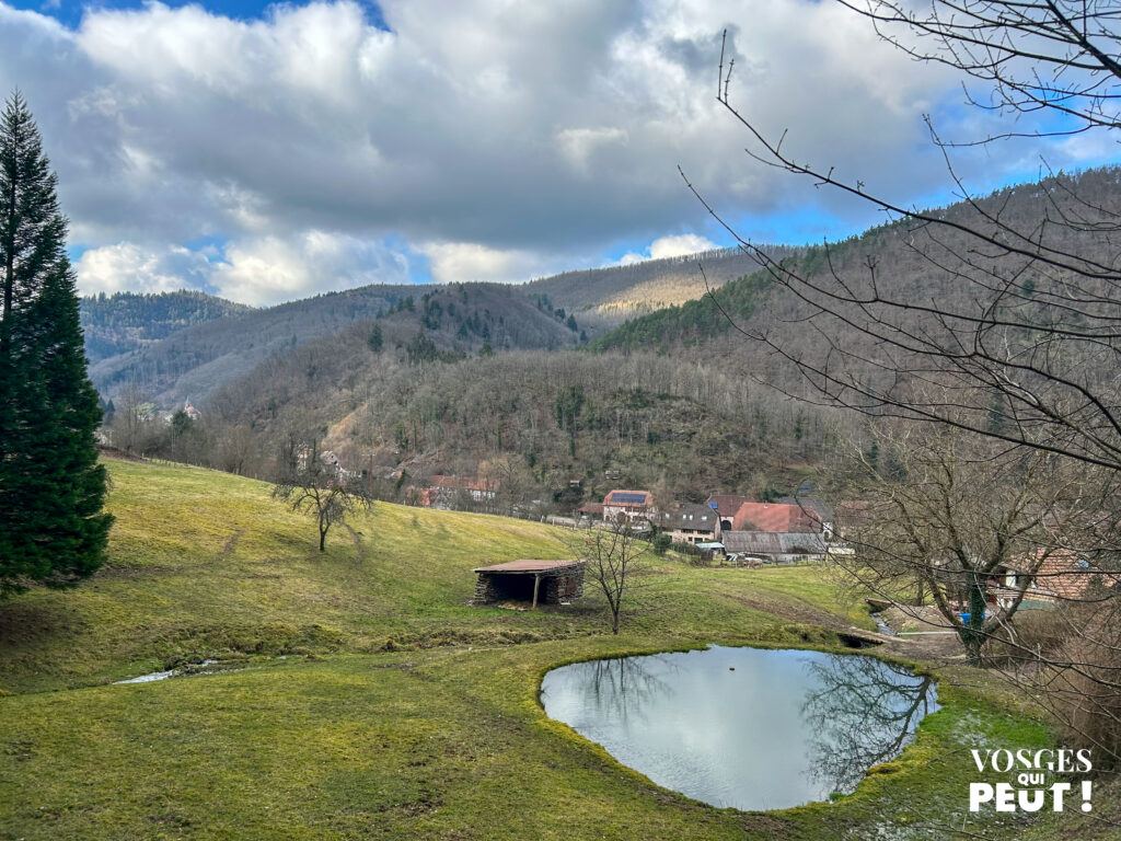 Le village d'Urbeis dans le massif des Vosges