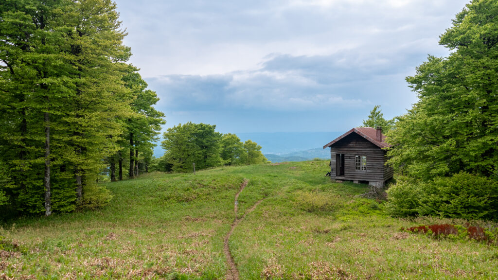 La cabane de la Tête de la Bouloie dans le massif des Vosges