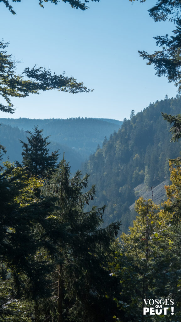 Vue sur le défilé de Straiture
