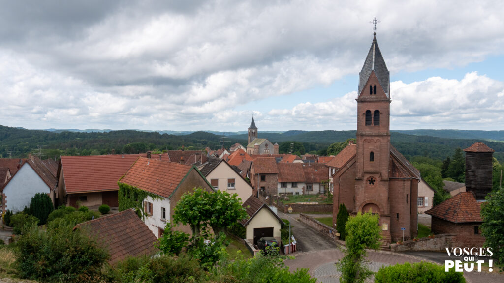 Le village de Lichtenberg dans les Vosges du Nord