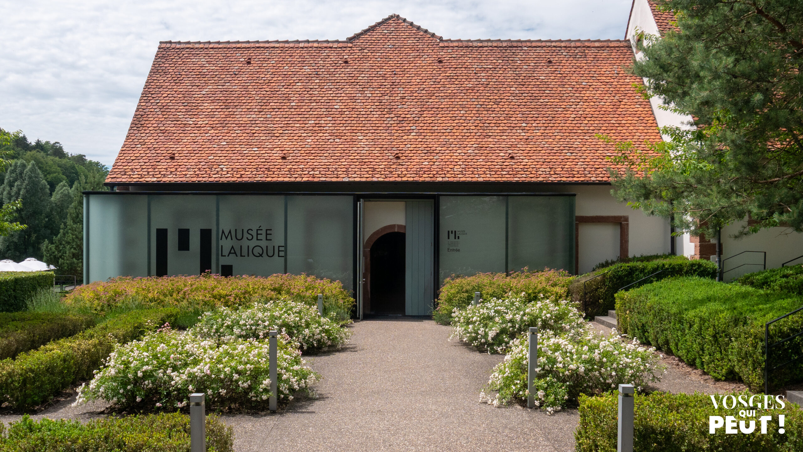 Entrée du Musée Lalique à Wingen-sur-Moder dans les Vosges du Nord